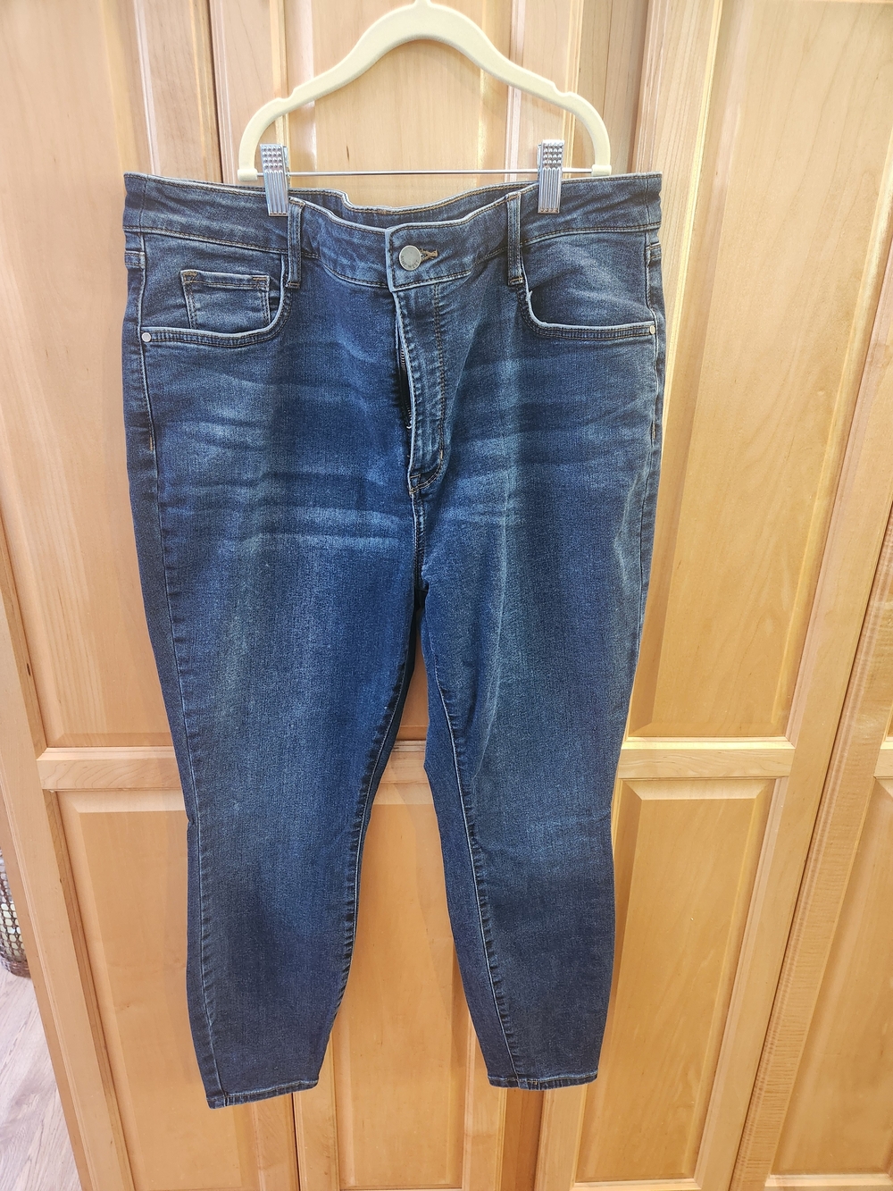 Nine West Dark Blue High-Rise Stretch Jeans